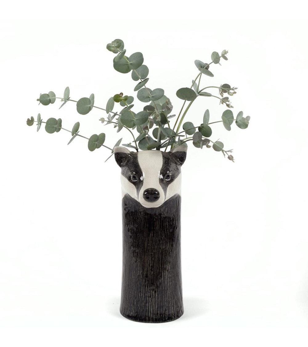 Vase à fleurs - Blaireau Quail Ceramics design fleur décoratif original kitatori suisse
