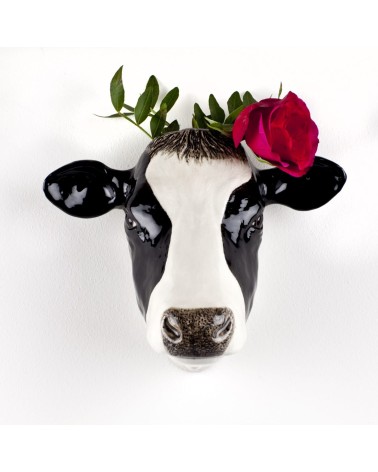 Wall Vase - Friesian Cow Quail Ceramics table flower living room vase kitatori switzerland