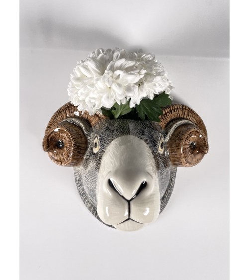 Wall Vase - Swaledale Sheep Quail Ceramics table flower living room vase kitatori switzerland