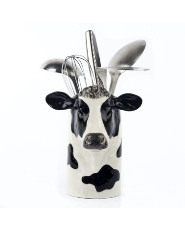 Mucca Holstein - Porta utensili da Cucina Quail Ceramics