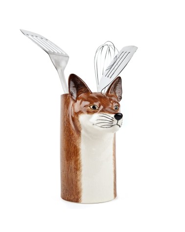 Renard - Pot à ustensiles de cuisine Quail Ceramics original suisse