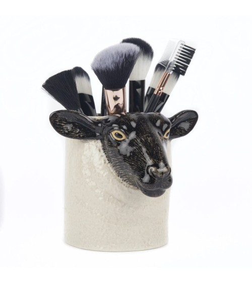 Black Faced Suffolk Sheep - Animal Pencil pot & Flower pot Quail Ceramics pretty pen pot holder cutlery toothbrush makeup brush