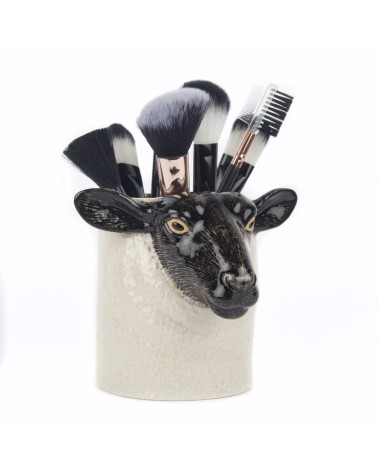 Black Faced Suffolk Sheep - Animal Pencil pot & Flower pot Quail Ceramics pretty pen pot holder cutlery toothbrush makeup brush