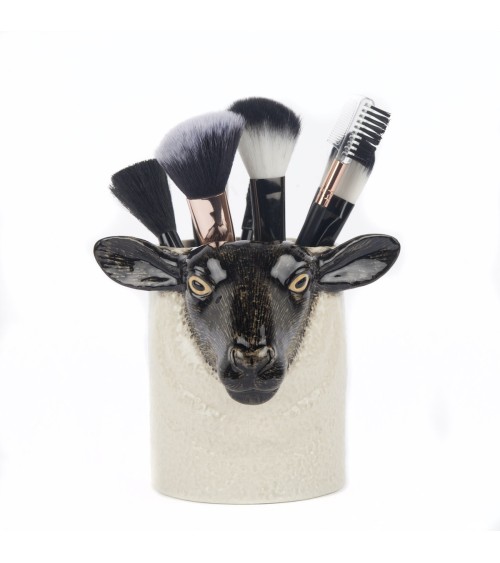 Black Faced Suffolk Sheep - Animal Pencil pot & Flower pot Quail Ceramics pretty pen pot holder cutlery toothbrush makeup brush