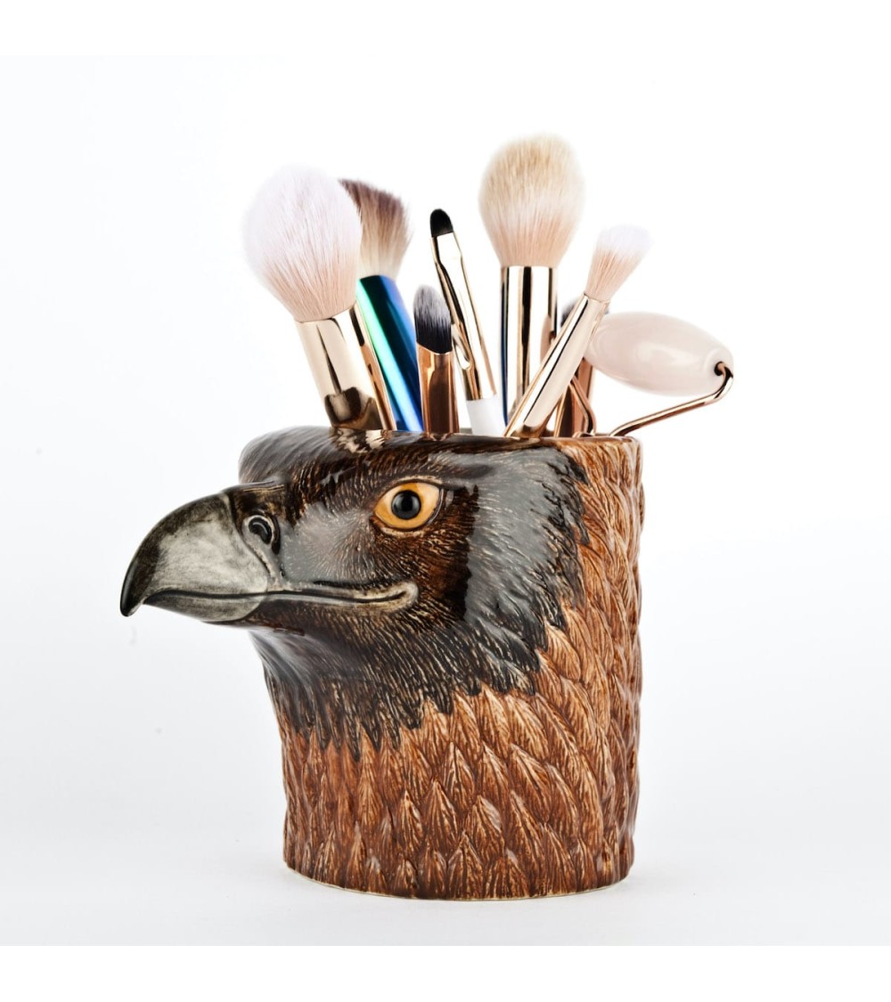 Eagle - Animal Pencil pot & Flower pot Quail Ceramics pretty pen pot holder cutlery toothbrush makeup brush
