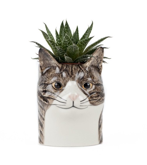 Millie - Stiftehalter & Blumentopf - Katze Quail Ceramics schreibtisch büro kinder besteckbehälter make up pinselhalter