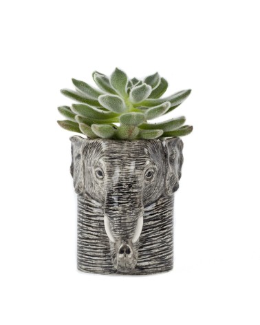 Elephant - Animal Pencil pot & Flower pot Quail Ceramics pretty pen pot holder cutlery toothbrush makeup brush