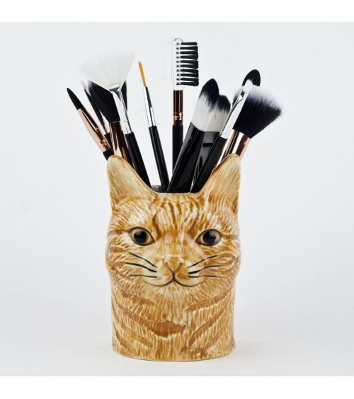 Vincent - Portapenne e Vasi per piante - Gatto rosso Quail Ceramics da scrivania eleganti design originali bambina particolari