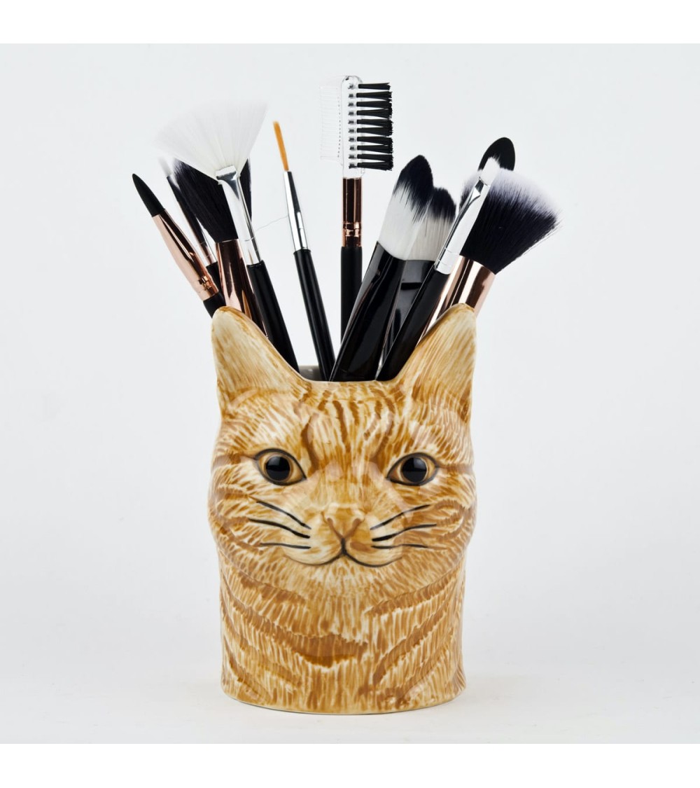 Vincent - Portapenne e Vasi per piante - Gatto rosso Quail Ceramics da scrivania eleganti design originali bambina particolari