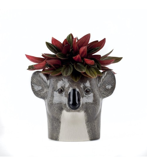 Koala - Animal Pencil pot & Flower pot Quail Ceramics pretty pen pot holder cutlery toothbrush makeup brush