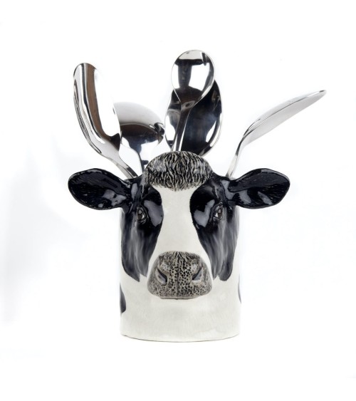 Mucca Holstein - Portapenne e Vasi per piante Quail Ceramics da scrivania eleganti design originali bambina particolari