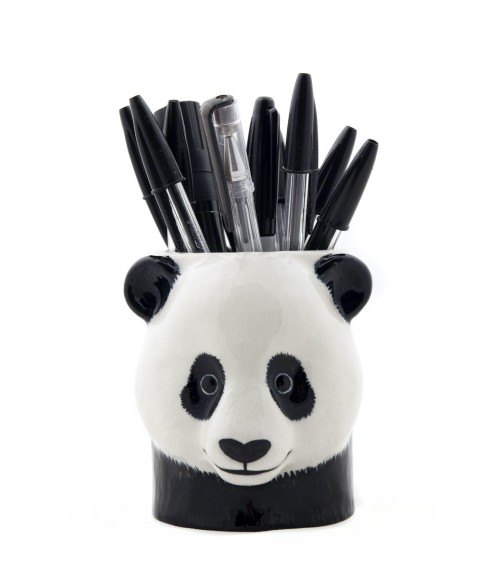 Panda - Portapenne e Vasi per piante Quail Ceramics da scrivania eleganti design originali bambina particolari