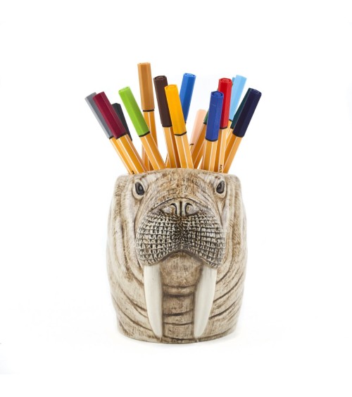 Tricheco - Portapenne e Vasi per piante Quail Ceramics da scrivania eleganti design originali bambina particolari