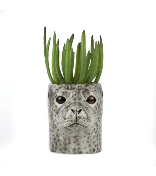 Seehund - Stiftehalter & Blumentopf Quail Ceramics schreibtisch büro kinder besteckbehälter make up pinselhalter