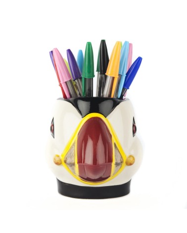 Papageientaucher - Stiftehalter & Blumentopf Quail Ceramics schreibtisch büro kinder besteckbehälter make up pinselhalter