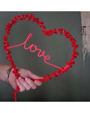 Love - Heart with Red Tassels - Fairy light Melanie Porter lighted illuminated decoration indoor bedroom