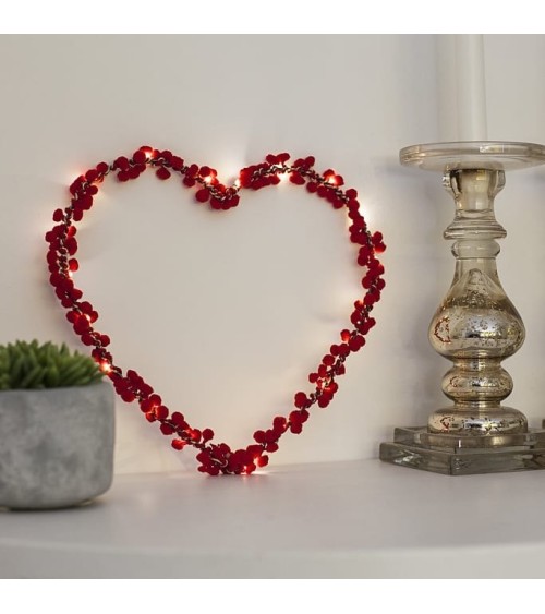 Heart with Red Tassels - Fairy light Melanie Porter lighted illuminated decoration indoor bedroom