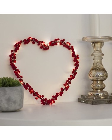 Herz mit roten Pompons - Lichterkette Melanie Porter kaufen indoor schlafzimmer kinderzimmer