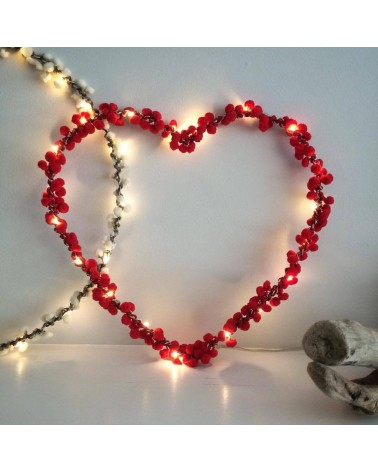 Heart with Red Tassels - Fairy light Melanie Porter lighted illuminated decoration indoor bedroom