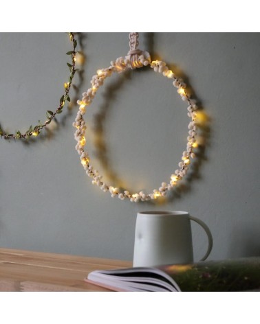 Kranz mit sanften weißen Pompons - Lichterkette Melanie Porter kaufen indoor schlafzimmer kinderzimmer