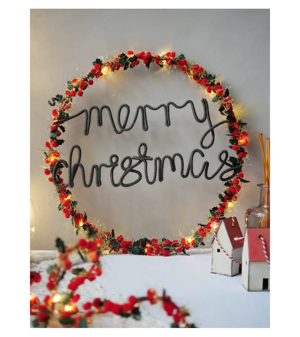Christmas Wreath Holly and berry - Fairy light Melanie Porter 2024 christmas decorations xmas tree decorations