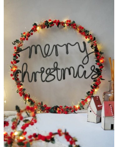 Christmas Wreath Holly and berry - Fairy light Melanie Porter 2024 christmas decorations xmas tree decorations