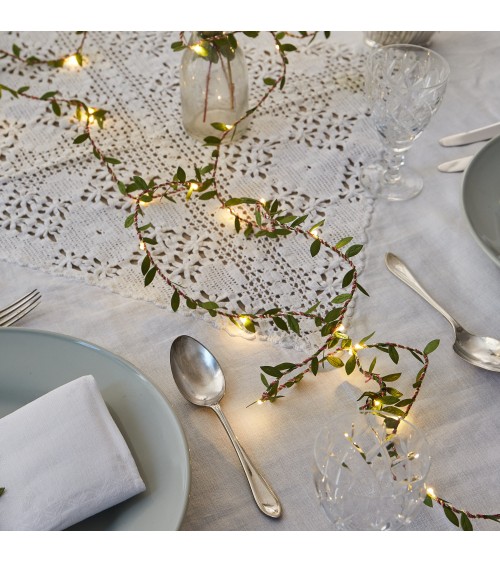 Foglie verdi - Ghirlanda luminosa Melanie Porter decorazioni luminose