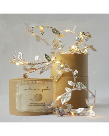 Foglie argento - Ghirlanda luminosa Melanie Porter decorazioni luminose