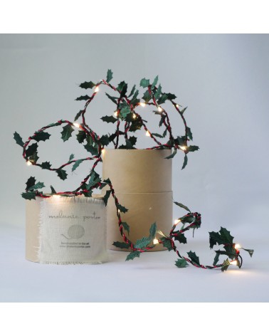 Holly leaves - Fairy Light Garland Melanie Porter lighted illuminated decoration indoor bedroom