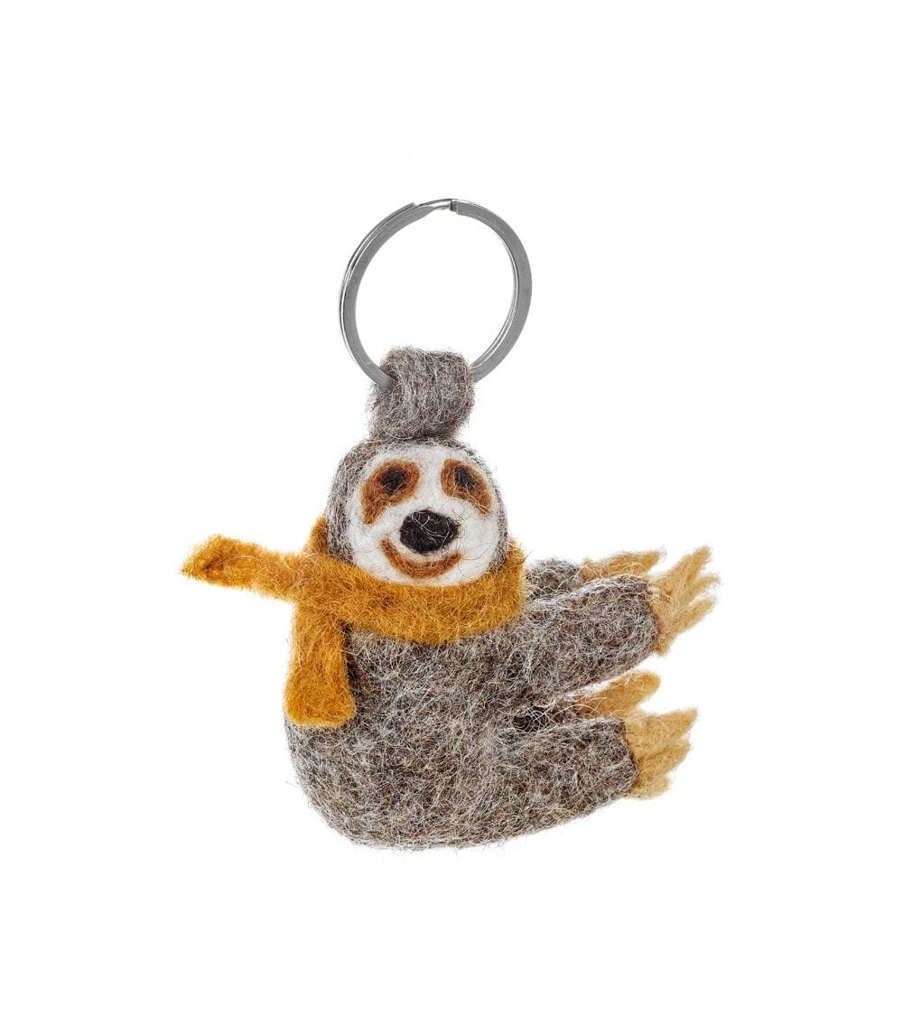 Sloth - Cool Handcrafted Keychain Felt so good original gift idea switzerland