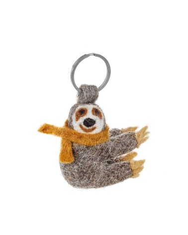 Sloth - Cool Handcrafted Keychain Felt so good original gift idea switzerland