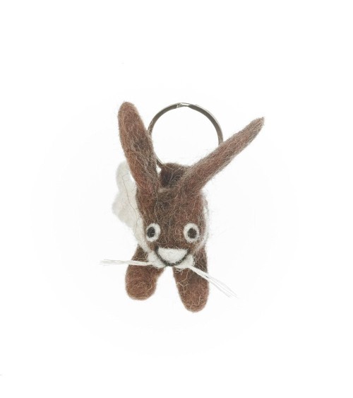 Herbie the Hare - Cool Handcrafted Keychain Felt so good original gift idea switzerland