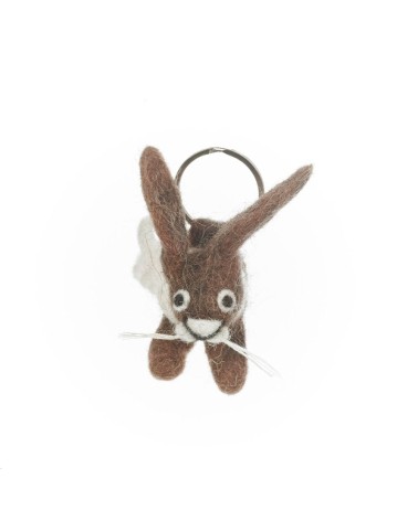 Herbie the Hare - Cool Handcrafted Keychain Felt so good original gift idea switzerland