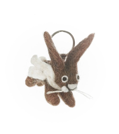 Herbie the Hare - Cool Handcrafted Keychain Felt so good original gift idea switzerland