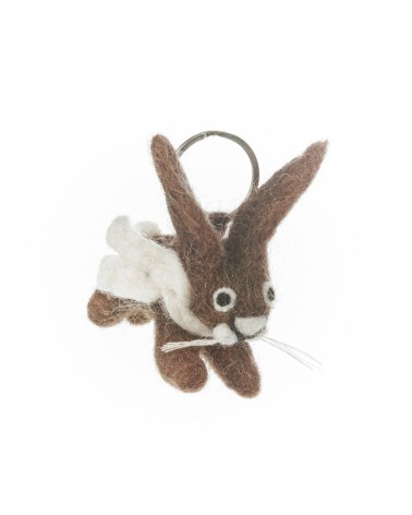 Herbie the Hare - Cool Handcrafted Keychain Felt so good original gift idea switzerland