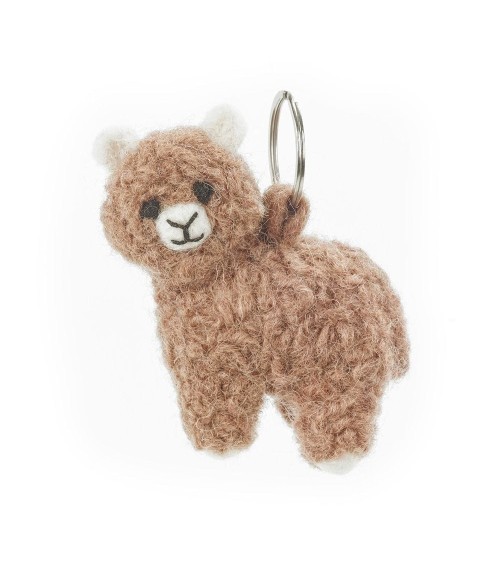 Alpaca - Cool Handcrafted Keychain Felt so good original gift idea switzerland