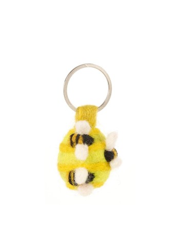 Busy Beehive - Cool Handcrafted Keychain Felt so good original gift idea switzerland