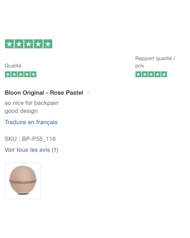 Bloon Original rosa pastell - Sitzball Bloon Paris Büro vluv Sitzbälle gut für rücken kaufen
