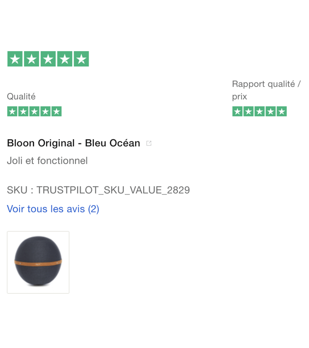 Bloon Original Ozean blau - Sitzball Bloon Paris Büro vluv Sitzbälle gut für rücken kaufen
