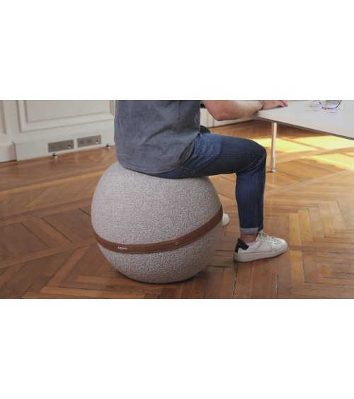 Bloon Bouclette Toffee - Pouf gonfiabile Bloon Paris palla da seduta pouf gonfiabile