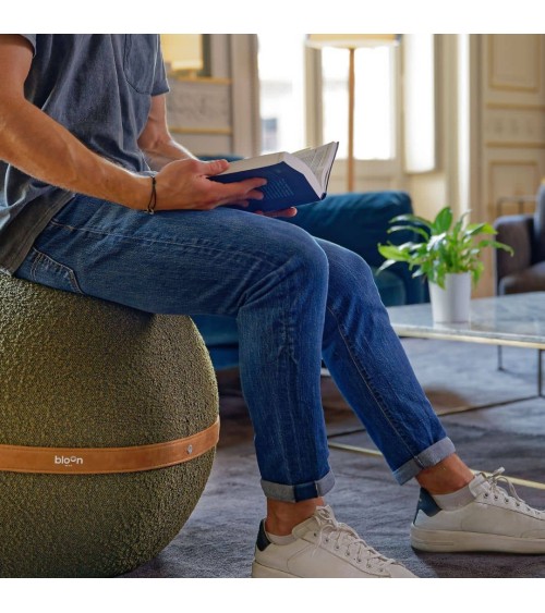 Bloon Bouclette Olive Green - Design Sitting ball yoga excercise balance ball chair for office