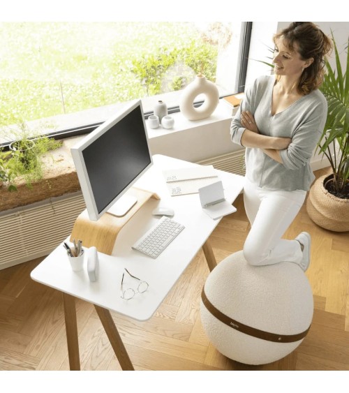 Bloon Bouclette Ascott - Sedia ergonomica Bloon Paris palla da seduta pouf gonfiabile