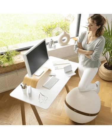Bloon Bouclette Ascott - Sedia ergonomica Bloon Paris palla da seduta pouf gonfiabile
