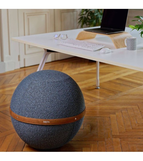 Bloon Bouclette Blu Atlantico - Sedia ergonomica Bloon Paris palla da seduta pouf gonfiabile