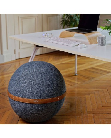 Bloon Bouclette Blu Atlantico - Sedia ergonomica Bloon Paris palla da seduta pouf gonfiabile