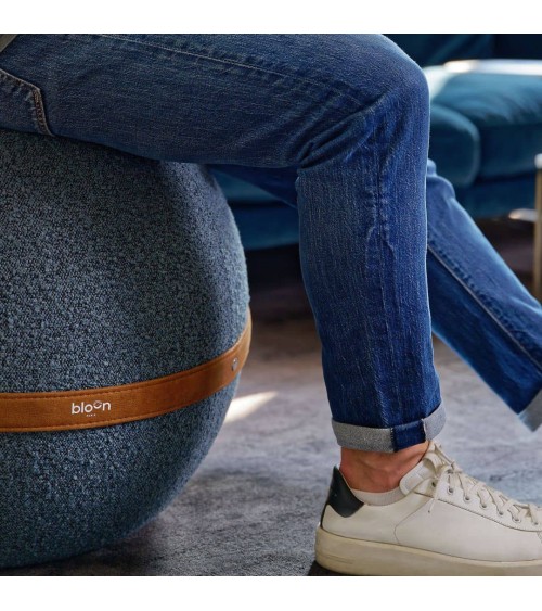 Bloon Bouclette Atlantic Blue - Design Sitting ball yoga excercise balance ball chair for office