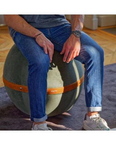 Bloon Ribbed Forest - Design Sitting ball yoga excercise balance ball chair for office