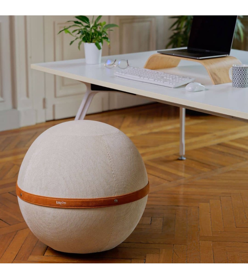 Bloon côtelé Nata - Siège ballon Bloon Paris ergonomique swiss ball bureau d'assise