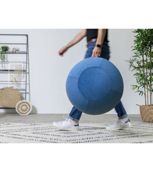 Bloon Ribbed Navy - Design Sitting ball yoga excercise balance ball chair for office