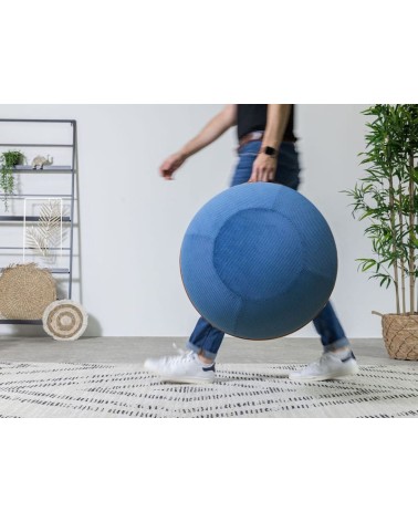 Bloon Ribbed Navy - Design Sitting ball yoga excercise balance ball chair for office